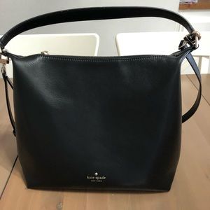 Chic and Functional Over the Shoulder Black Leather Kate Spade Purse